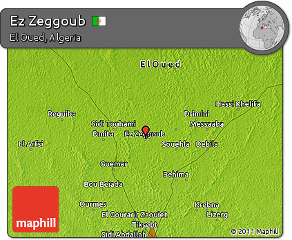 Physical 3D Map of Ez Zeggoub