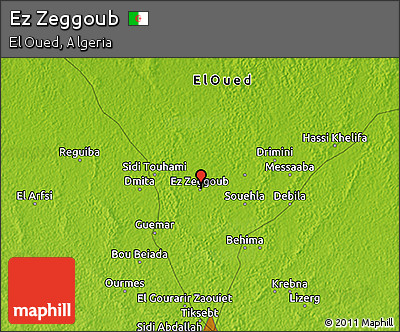 Physical 3D Map of Ez Zeggoub