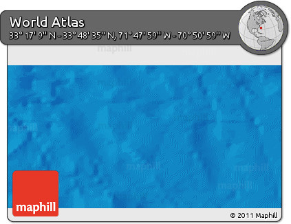 Physical 3D Map of the Area around 33° 32' 52" N, 71° 19' 29" W