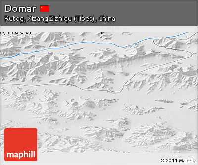 Physical Panoramic Map of Domar