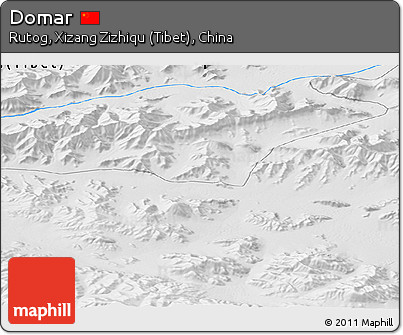 Physical Panoramic Map of Domar