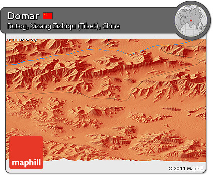 Political Panoramic Map of Domar