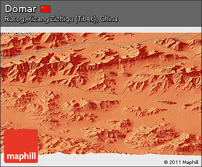 Political Panoramic Map of Domar
