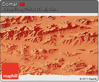 Political Panoramic Map of Domar