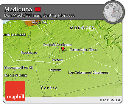 Physical 3D Map of Mediouna