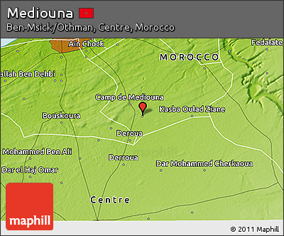 Physical 3D Map of Mediouna