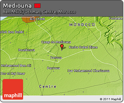 Physical 3D Map of Mediouna