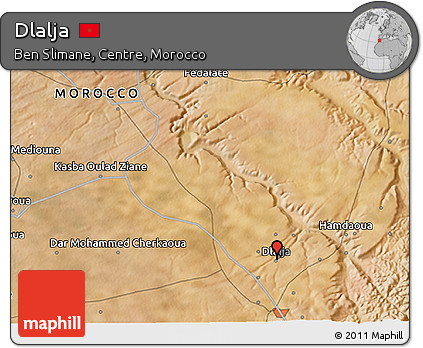 Satellite 3D Map of Dlalja