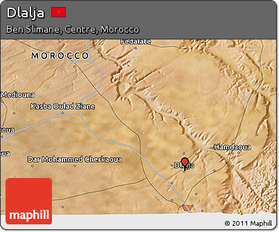 Satellite 3D Map of Dlalja