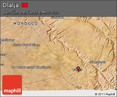 Satellite 3D Map of Dlalja
