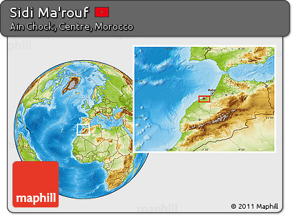 Physical Location Map of Sidi Ma'rouf