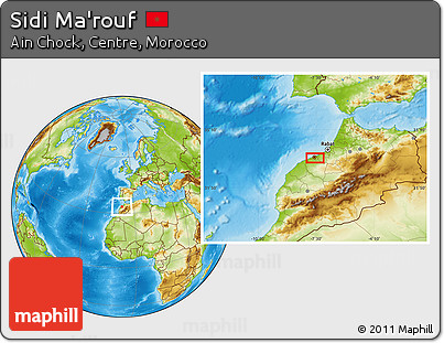 Physical Location Map of Sidi Ma'rouf