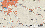 Shaded Relief Map of Atlanta