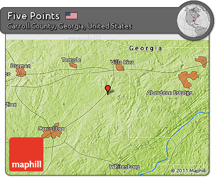 Physical 3D Map of Five Points