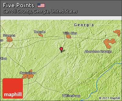 Physical 3D Map of Five Points
