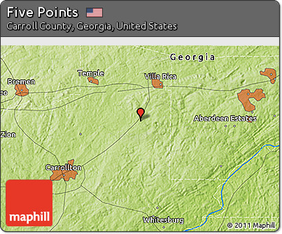 Physical 3D Map of Five Points