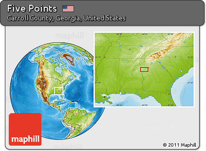 Physical Location Map of Five Points