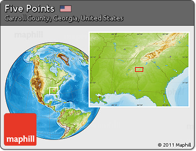 Physical Location Map of Five Points