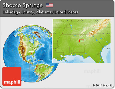 Physical Location Map of Shocco Springs