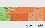 Political Panoramic Map of Metcalfe