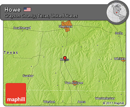 Physical 3D Map of Howe