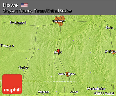 Physical 3D Map of Howe