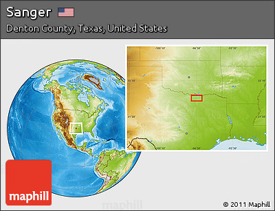 Physical Location Map of Sanger