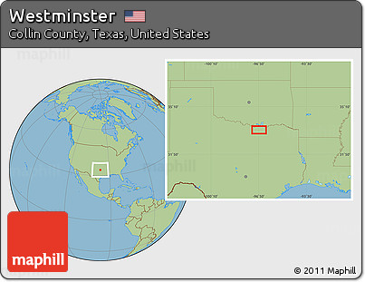 Savanna Style Location Map of Westminster