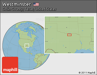 Savanna Style Location Map of Westminster