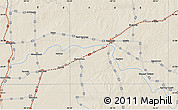 Shaded Relief Map of the area around 33° 32' 52" N, 99° 22' 30" W