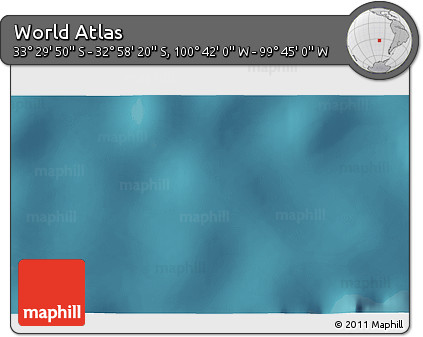 Satellite 3D Map of the Area around 33° 14' 5" S, 100° 13' 29" W