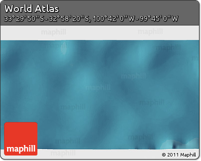 Satellite 3D Map of the Area around 33° 14' 5" S, 100° 13' 29" W