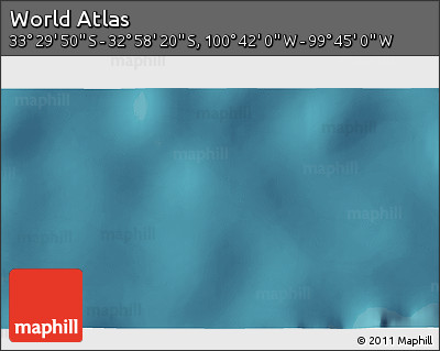 Satellite 3D Map of the Area around 33° 14' 5" S, 100° 13' 29" W