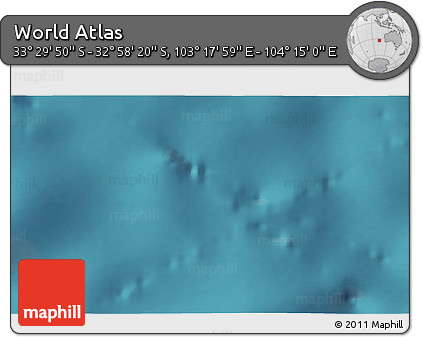 Satellite 3D Map of the Area around 33° 14' 5" S, 103° 46' 30" E