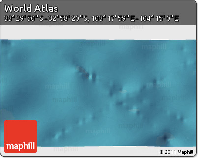 Satellite 3D Map of the Area around 33° 14' 5" S, 103° 46' 30" E