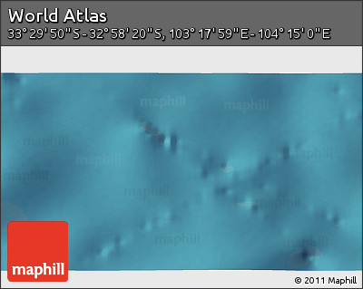 Satellite 3D Map of the Area around 33° 14' 5" S, 103° 46' 30" E