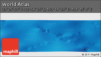 Physical Panoramic Map of the Area around 33° 14' 5" S, 103° 46' 30" E