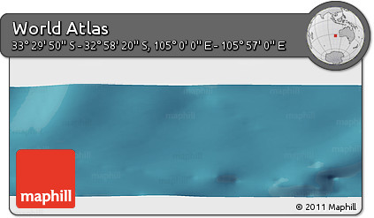 Satellite Panoramic Map of the Area around 33° 14' 5" S, 105° 28' 29" E