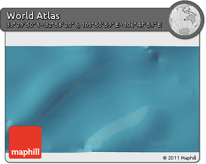 Satellite 3D Map of the Area around 33° 14' 5" S, 106° 19' 29" E