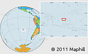 Political Location Map of the area around 33° 14' 5" S, 106° 10' 30" W