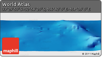 Physical Panoramic Map of the Area around 33° 14' 5" S, 107° 10' 30" E