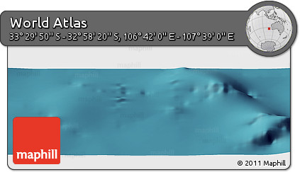 Satellite Panoramic Map of the Area around 33° 14' 5" S, 107° 10' 30" E