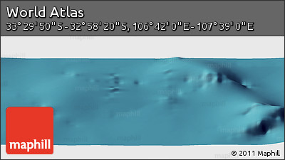 Satellite Panoramic Map of the Area around 33° 14' 5" S, 107° 10' 30" E