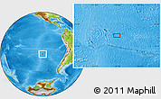 Physical Location Map of the area around 33° 14' 5" S, 107° 52' 30" W