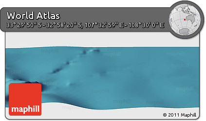 Satellite Panoramic Map of the Area around 33° 14' 5" S, 108° 1' 30" E