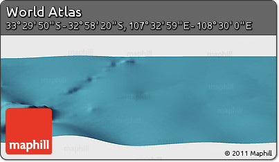Satellite Panoramic Map of the Area around 33° 14' 5" S, 108° 1' 30" E