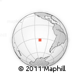 Outline Map of the Area around 33° 14' 5" S, 108° 43' 29" W, rectangular outline