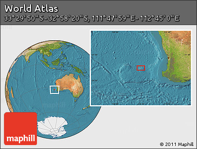 Satellite Location Map of the Area around 33° 14' 5" S, 112° 16' 30" E