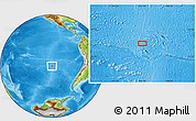 Physical Location Map of the area around 33° 14' 5" S, 112° 7' 30" W