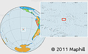 Political Location Map of the area around 33° 14' 5" S, 112° 7' 30" W